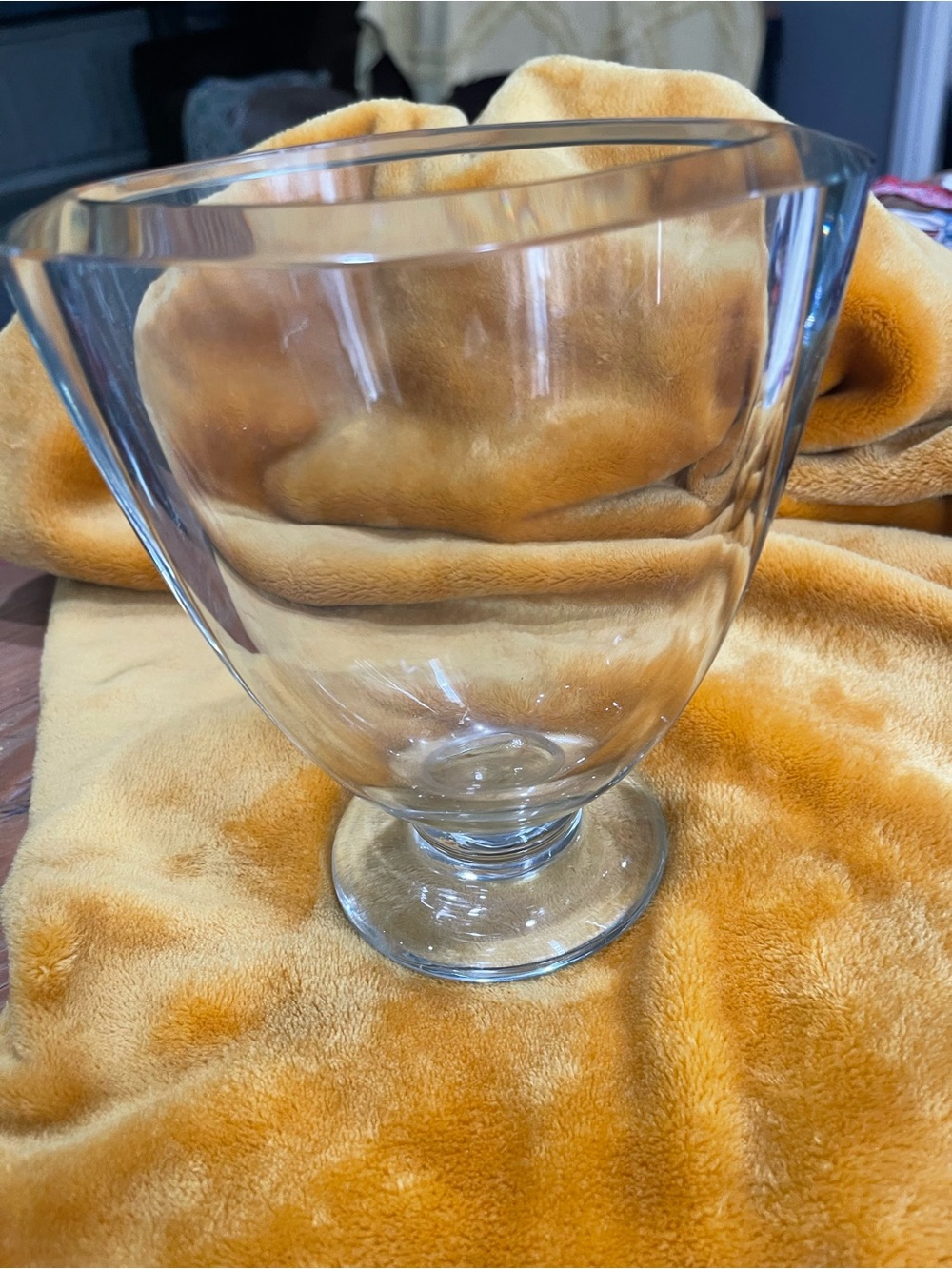 Strombergshyttan Crystal Vase Stromberg Swedish Mid Century Modern Art Glass